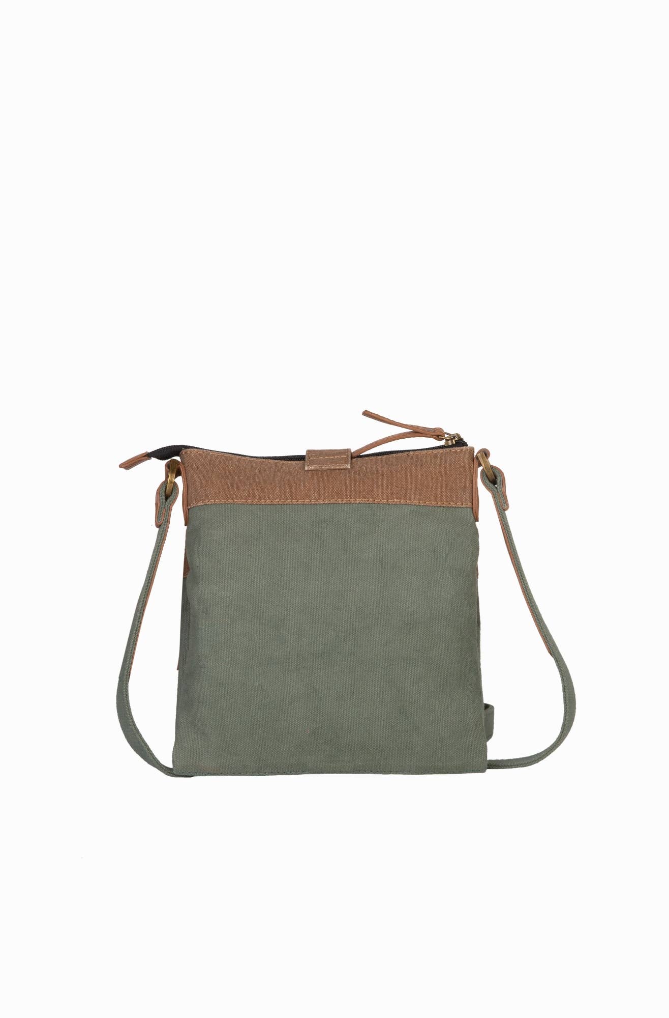 Intermix Up-Cycled Canvas Crossbody - Aegean, MD-5904