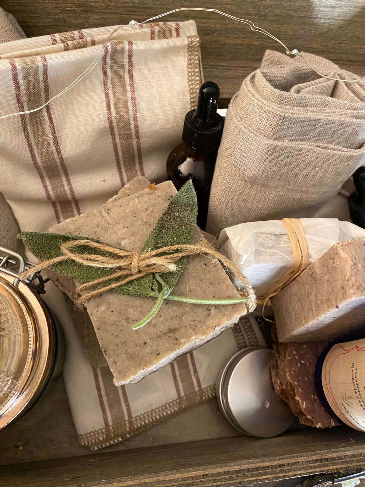 Sage & Mint Cleansing Bar – Refreshing Botanical Soap