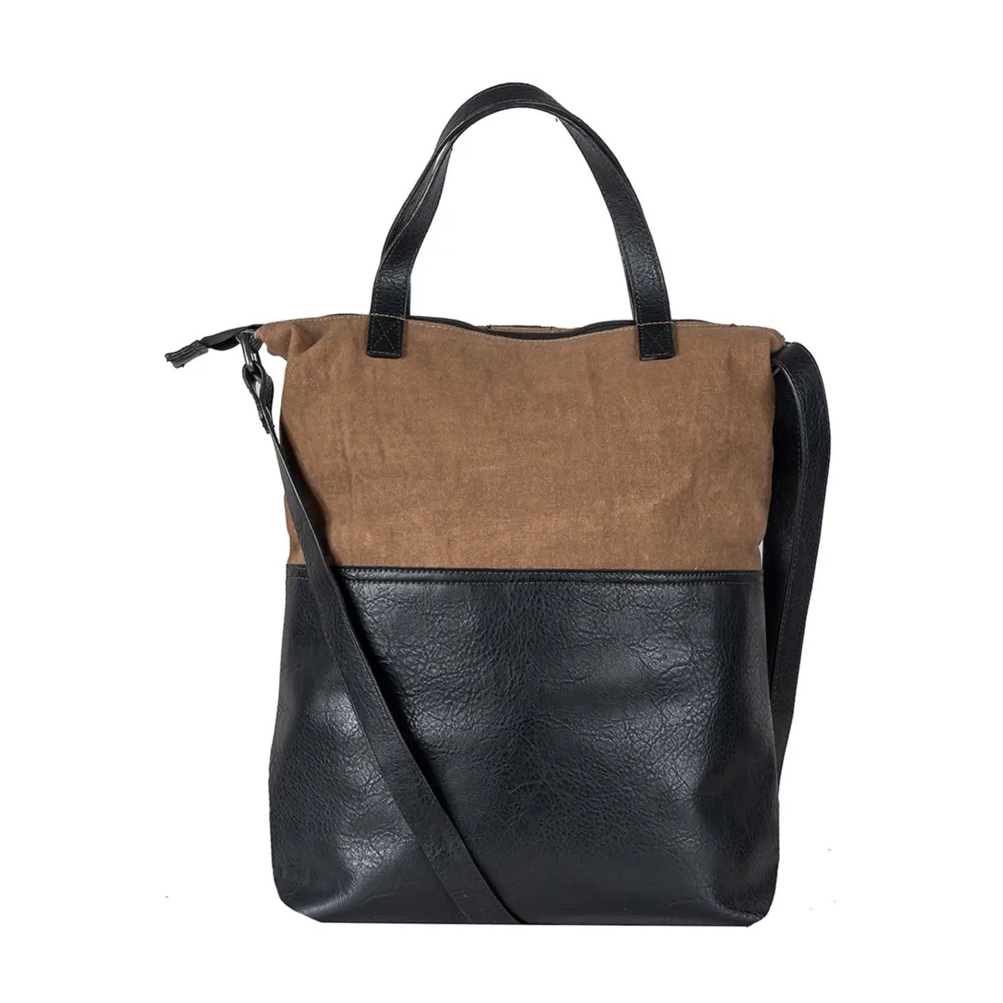 Jamie Up-Cycled Canvas Convertible Tote