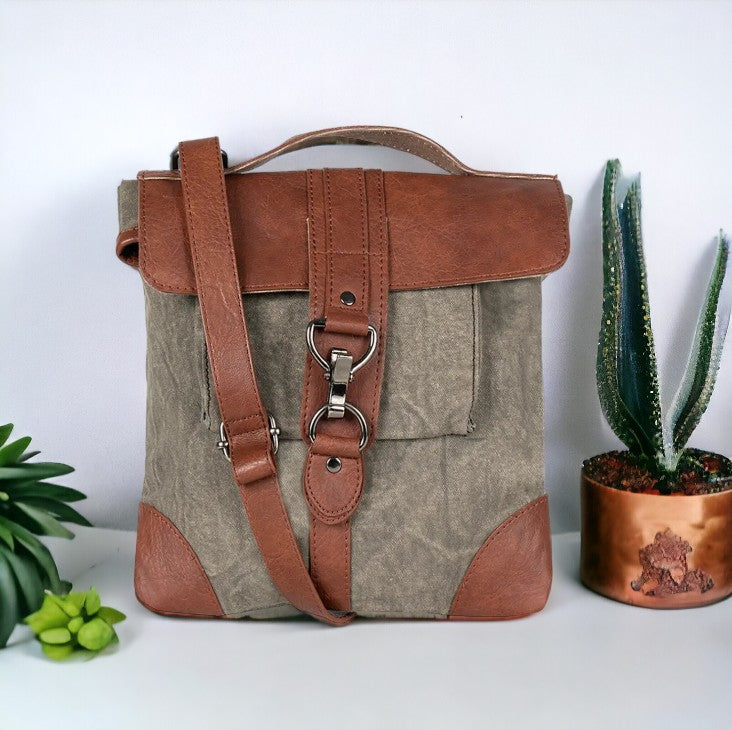 Reed Up-Cycled Canvas Crossbody Bag