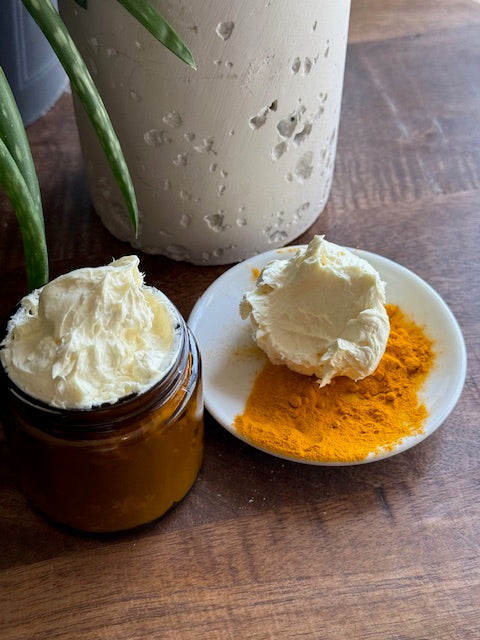 Turmeric Shea Body Butter for Dry, Sensitive Skin