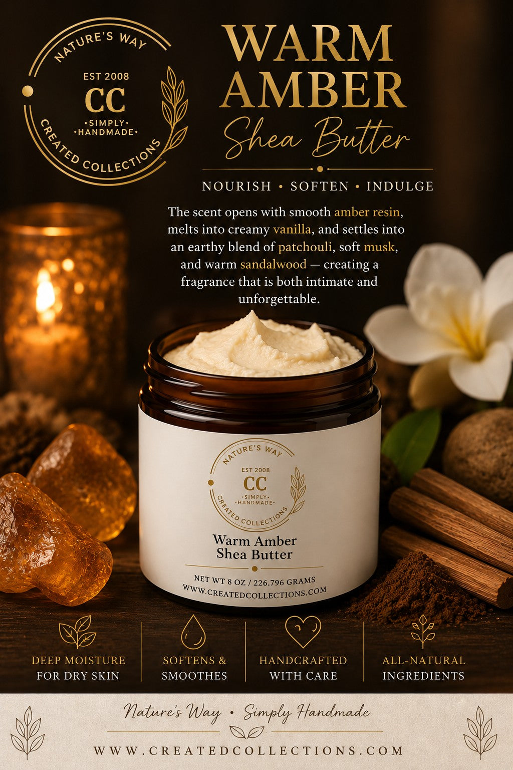 Warm Amber Shea Body Butter