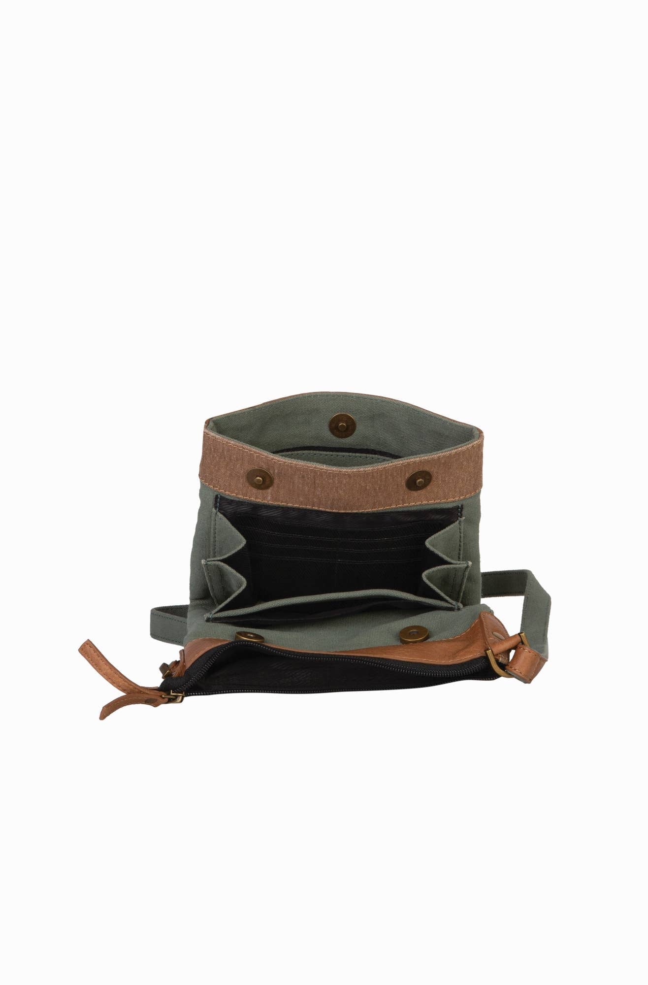 Intermix Up-Cycled Canvas Crossbody - Aegean, MD-5904
