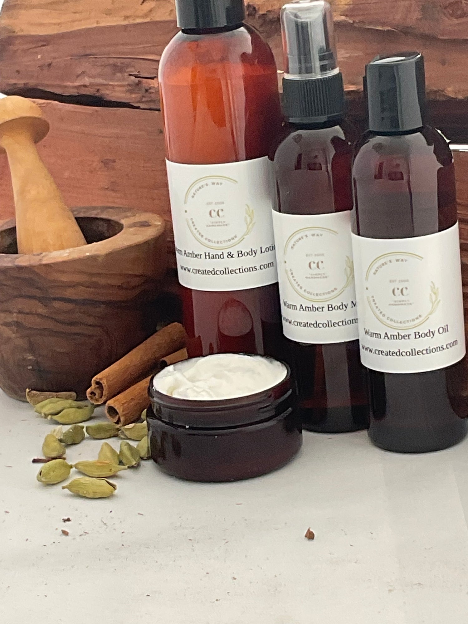 Warm Amber Body Collection