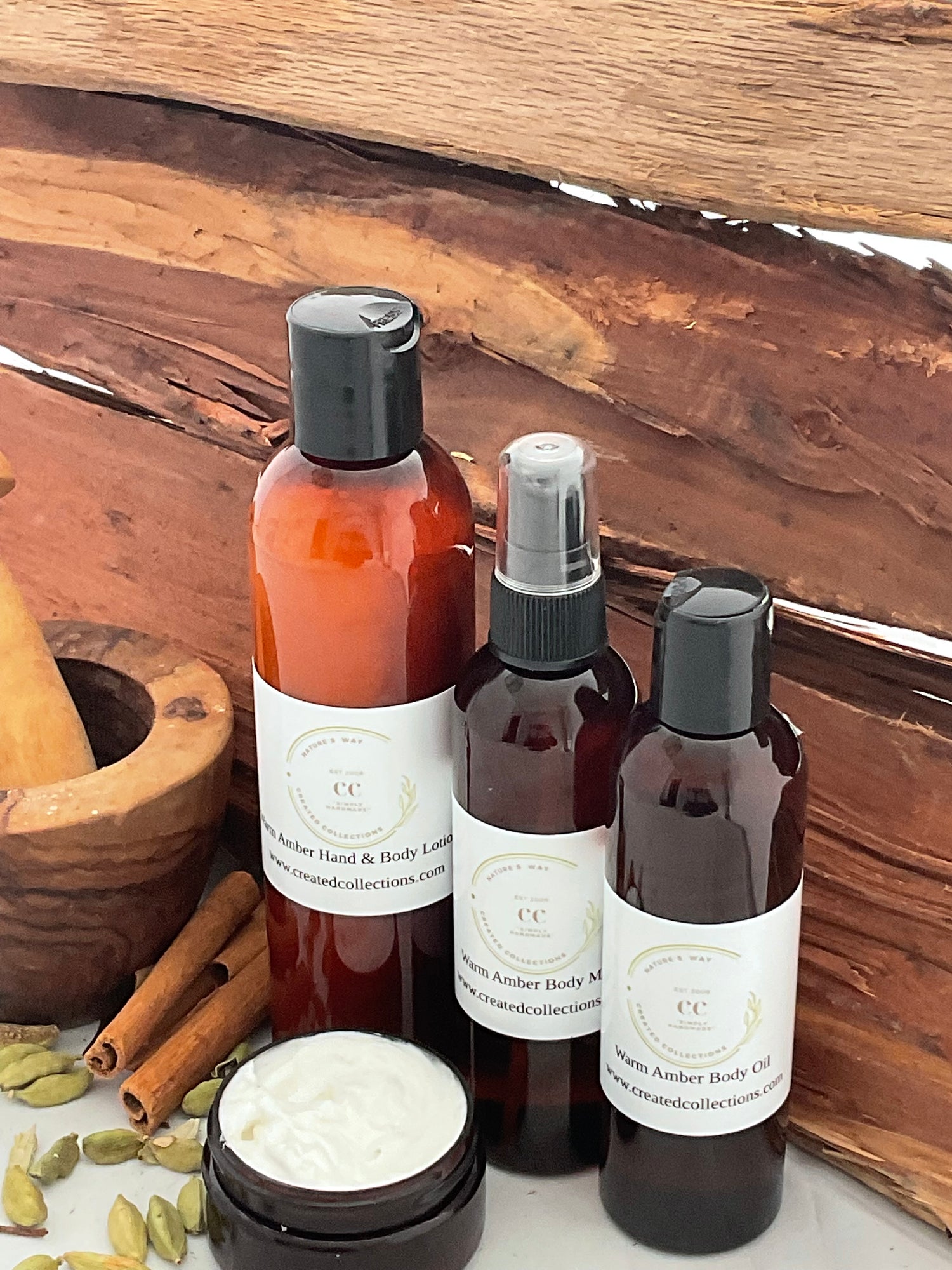 Warm Amber Body Collection