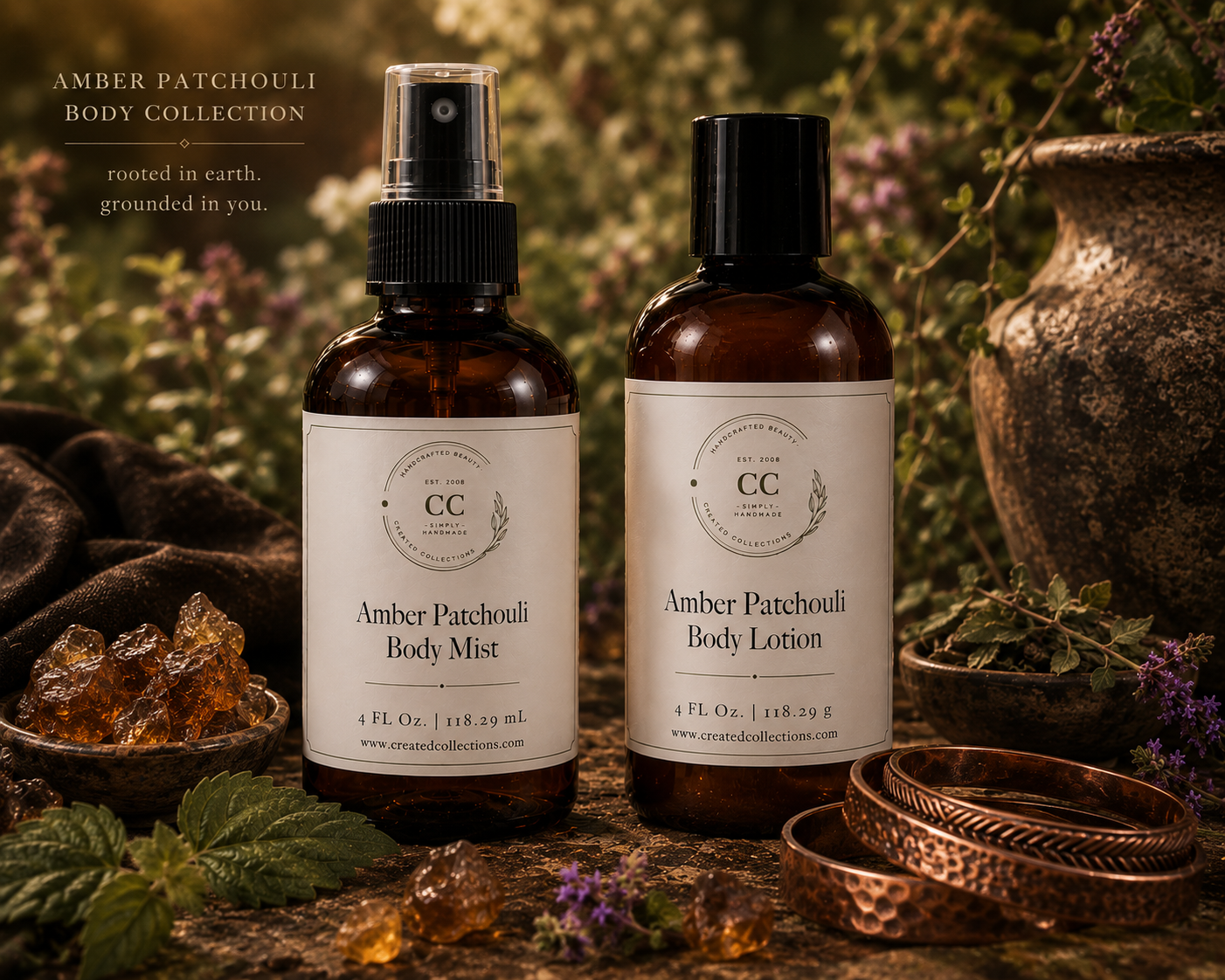 Amber Patchouli Body Collection