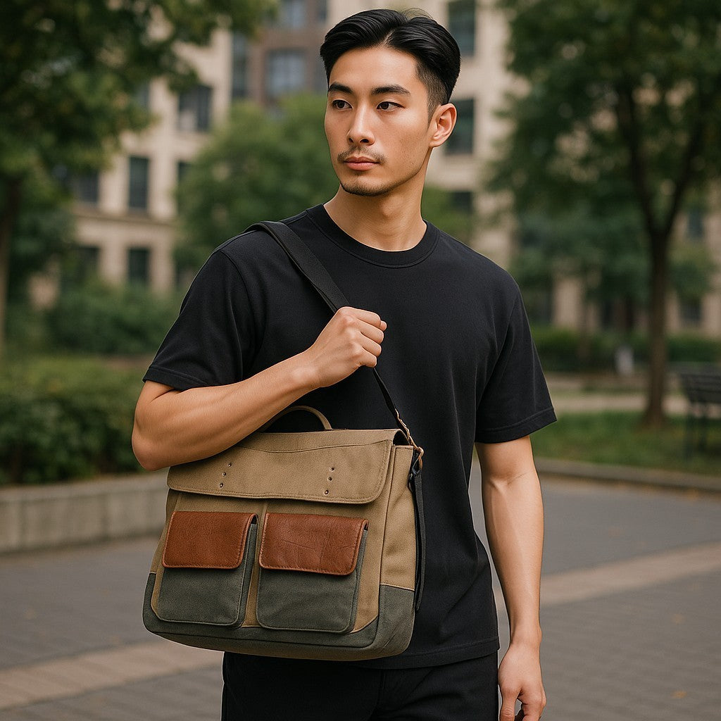 Atherol- Canvas Messenger Bag