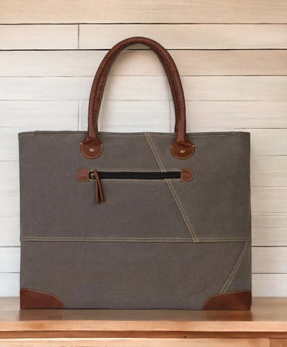 Dakota Up-Cycled Canvas Shoulder Bag
