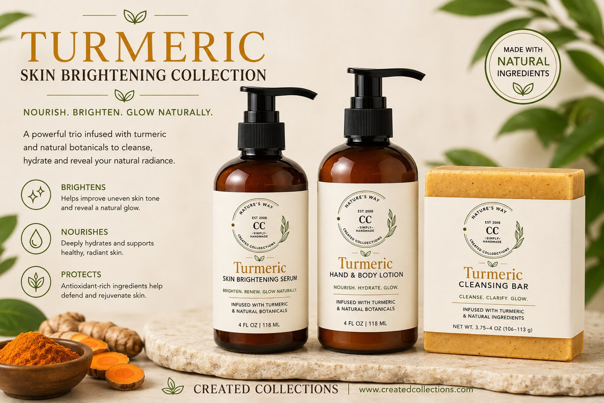 Turmeric Skin Brightening Serum &amp; Lotion Set