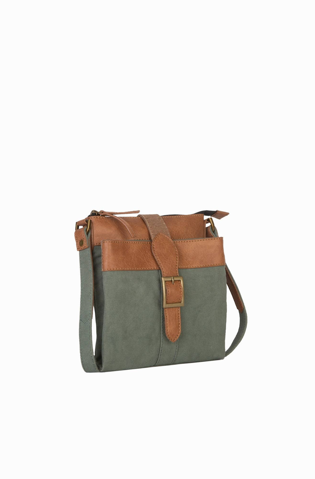 Intermix Up-Cycled Canvas Crossbody - Aegean, MD-5904