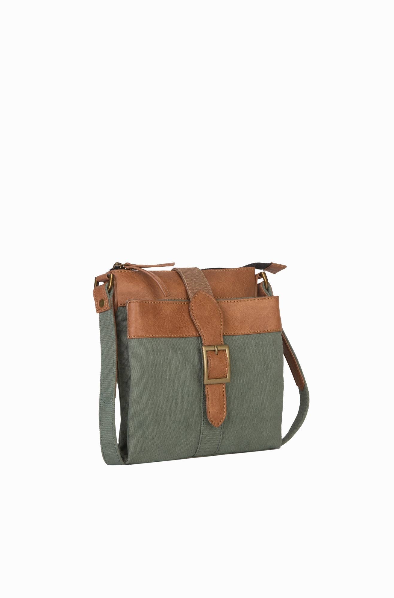 Intermix Up-Cycled Canvas Crossbody - Aegean, MD-5904