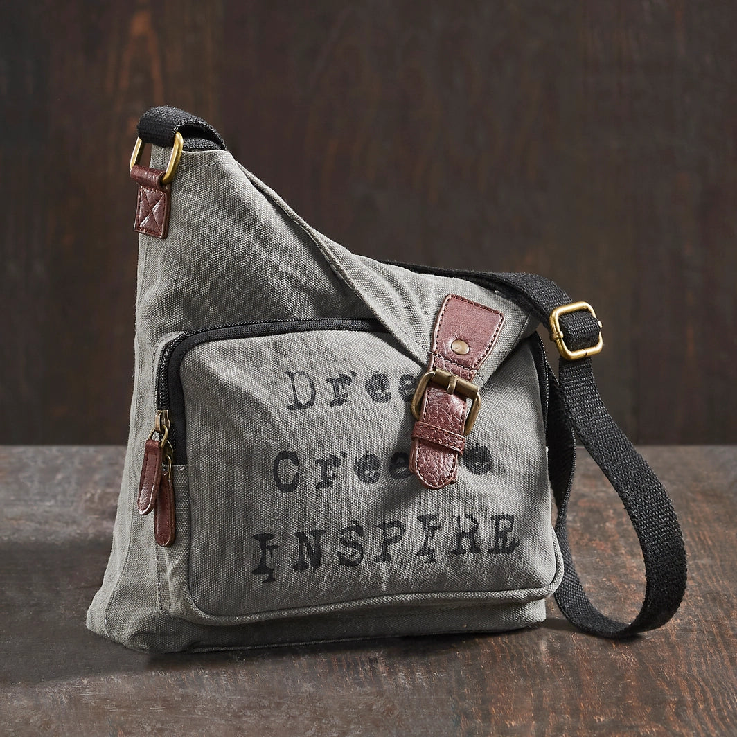 Get Inspired  Crossbody Canvas Bag