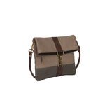 Finley Up-Cycled Canvas Fold-Over Crossbody