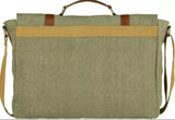 Kaki Wanderer Up-Cycled Canvas Messenger Bag