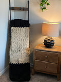 Boho Chunky Hand Knit Throw