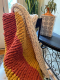 Boho Vibe Tri-Color Throw
